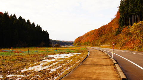 遊泉寺へ向かう快走路