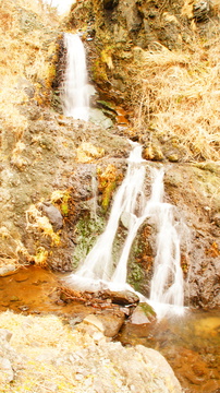 散策路の滝