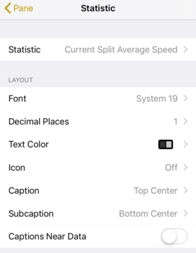 項目例。かなり細かく設定できる