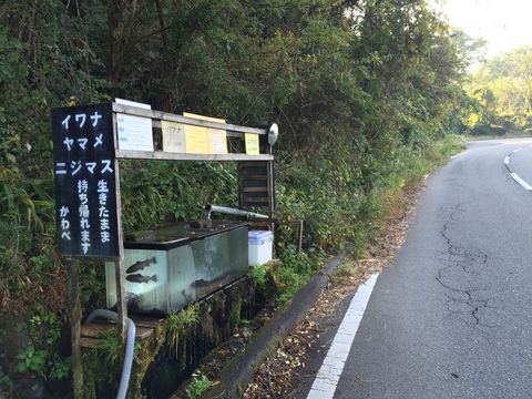 イワナ無人販売所