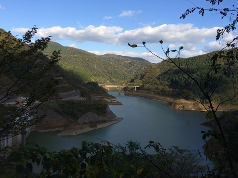 九谷ダム。ゴールは近い