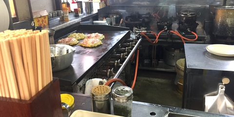 オープンキッチンで焼いてもらえる