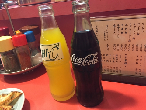 ビンのHI-Cとコーラ！