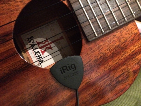 サウンドホールの横に取り付け