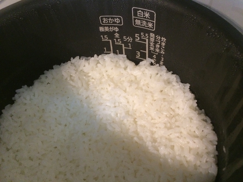 象印炊き上がり