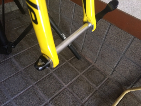 フロントフォークにとりつけ