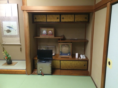 宿泊にも使われている個室