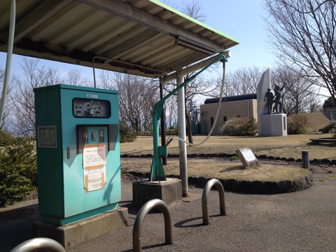 珍しい温泉スタンド