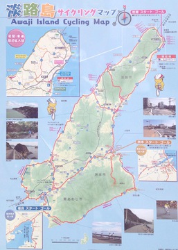 淡路島サイクリングマップ（クリックで拡大）