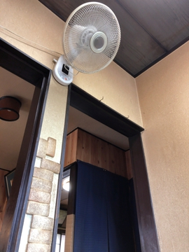 壁掛け扇風機がしぶい
