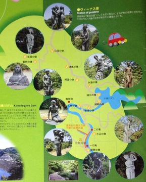 宮島峡谷ビーナス地図 クリックで拡大