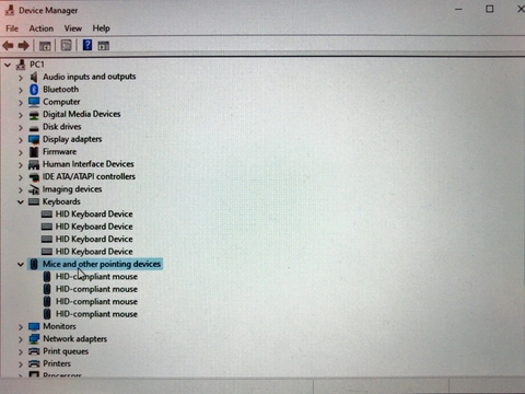 キーボードやマウスとして認識されるのでドライバ不要