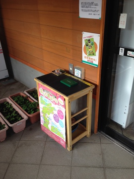 道の駅各所にスタンプ台が設置