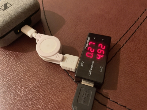 ファイナルケーブルで充電された！