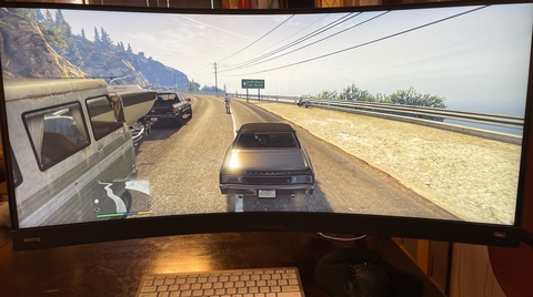 GTAVはこのようにOSDを中ほどにだしてくれた