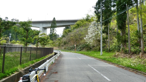 下涌波大橋のをくぐって森下川西方支流沿いへ