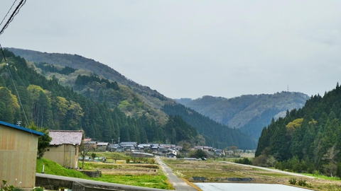 更に進んで右奥南西方向山頂に別の鉄塔。今回の目的地がある加賀東金津線鉄塔だ