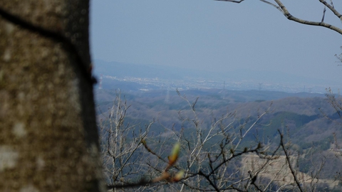 374m地点。一瞬だけ展望が良くなり油断させられる。宝達山方向