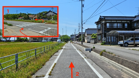 クランクポイント。案内に沿って。ここからは電車気分