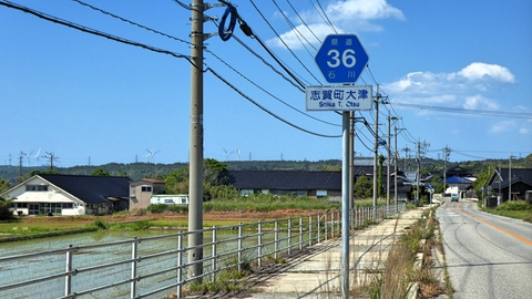 風車をみながら田舎の田園風景をサイクリング。畜舎の香りがカントリー