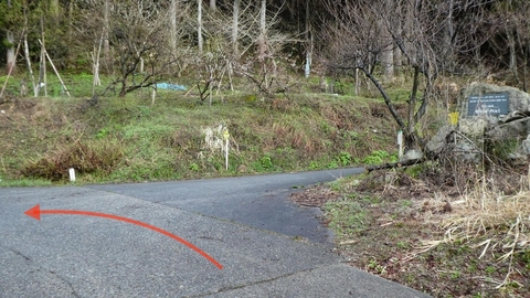 ここはダム湖沿いにまっすぐ(この位置スタートエンドの周回にしてもいい)