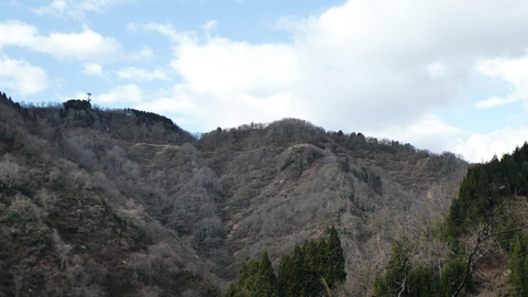 左手に後高山(獅子吼高原)