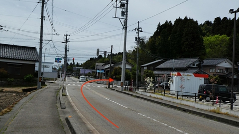 桜町右折で宮島峡方向へ