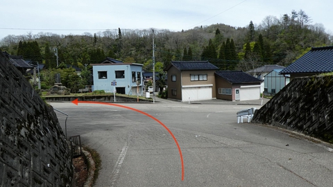 左折し県道369号へ