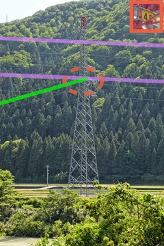 手取線48番。分岐しているのがわかる