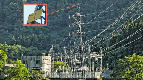 吉野谷発電所に到着。たどってきた手取線1番が待っている