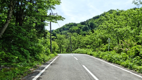 なぜか一部だけ2車線になる。謎である
