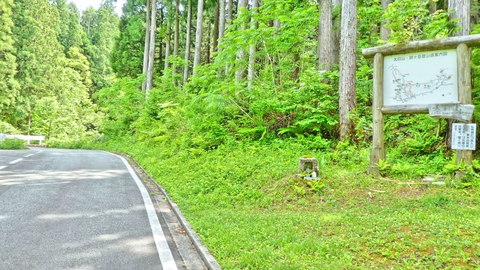 大日山への登山口があった
