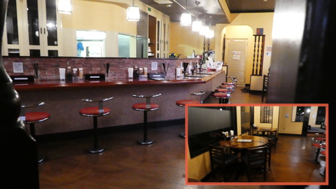 店内の様子、カウンターもあり一人でも入りやすい