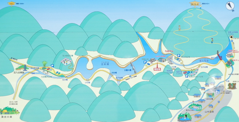九谷ダム案内図(クリックで拡大)