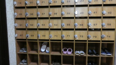 渋い板鍵のロッカー