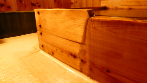 浴槽横はもちろんそこまで総ヒノキ！