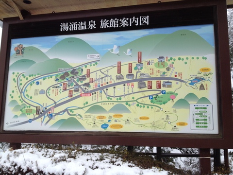 湯涌温泉案内図