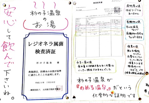 杉の子温泉が『飲める温泉』だという化学的な証明