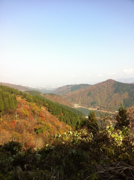 林道順尾山線から刀利ダム方向