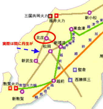 福井県送電線接続図(154kV以上)
