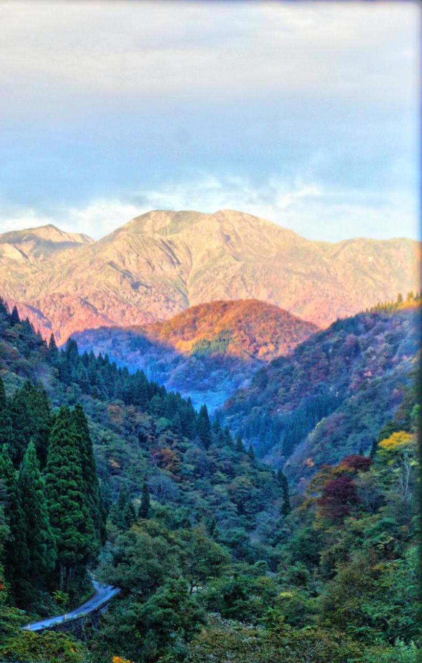 別山と刈込池を擁する願教山を一望