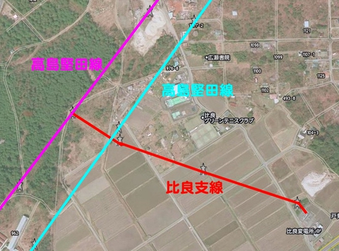 関西電力 比良変電所 接続図(クリックで拡大)