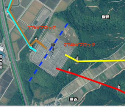 北陸電力 東金津変電所 接続図