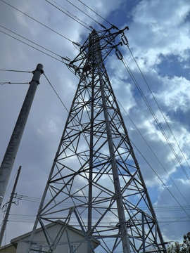 変電所横の松任連絡線