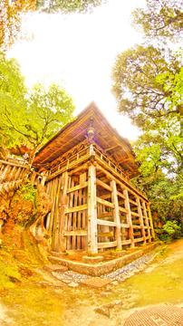 大悲閣拝殿。胎内巡りへの入り口