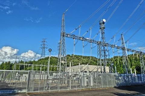 北陸電力 南条変電所(クリックで拡大)