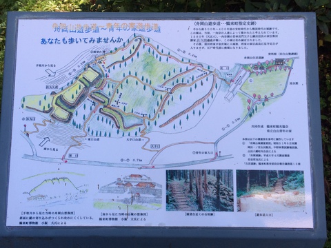 舟岡山案内板