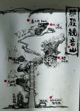 赤瀬那殿観音山案内図(クリックで拡大)