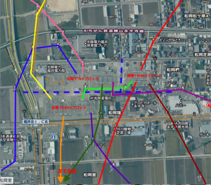 松岡変電所接続図
