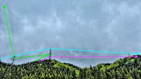 乙坂山宮ノ西団地の谷より北側接続